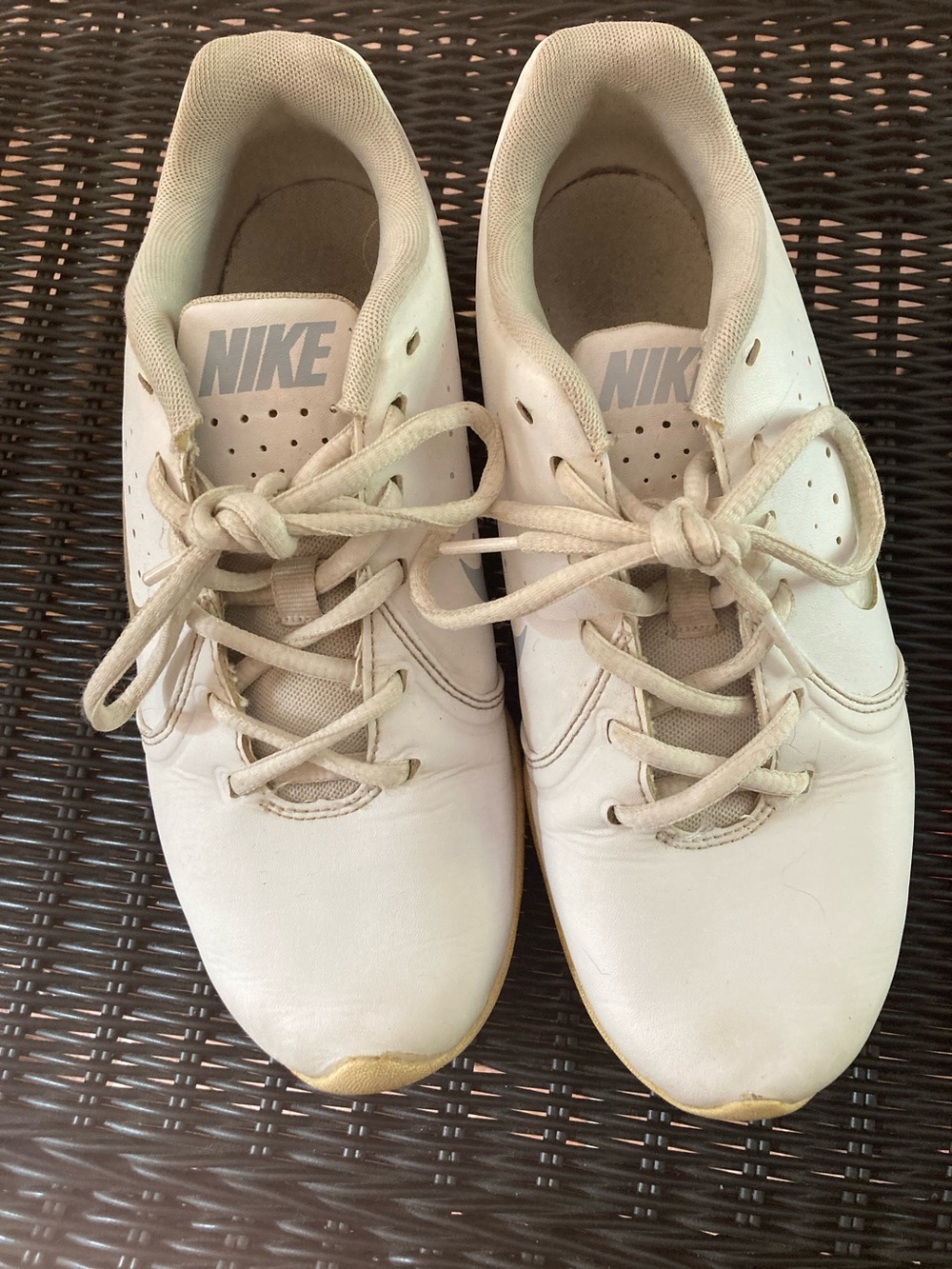 Nike White Women's cheerleading Athletic Shoes